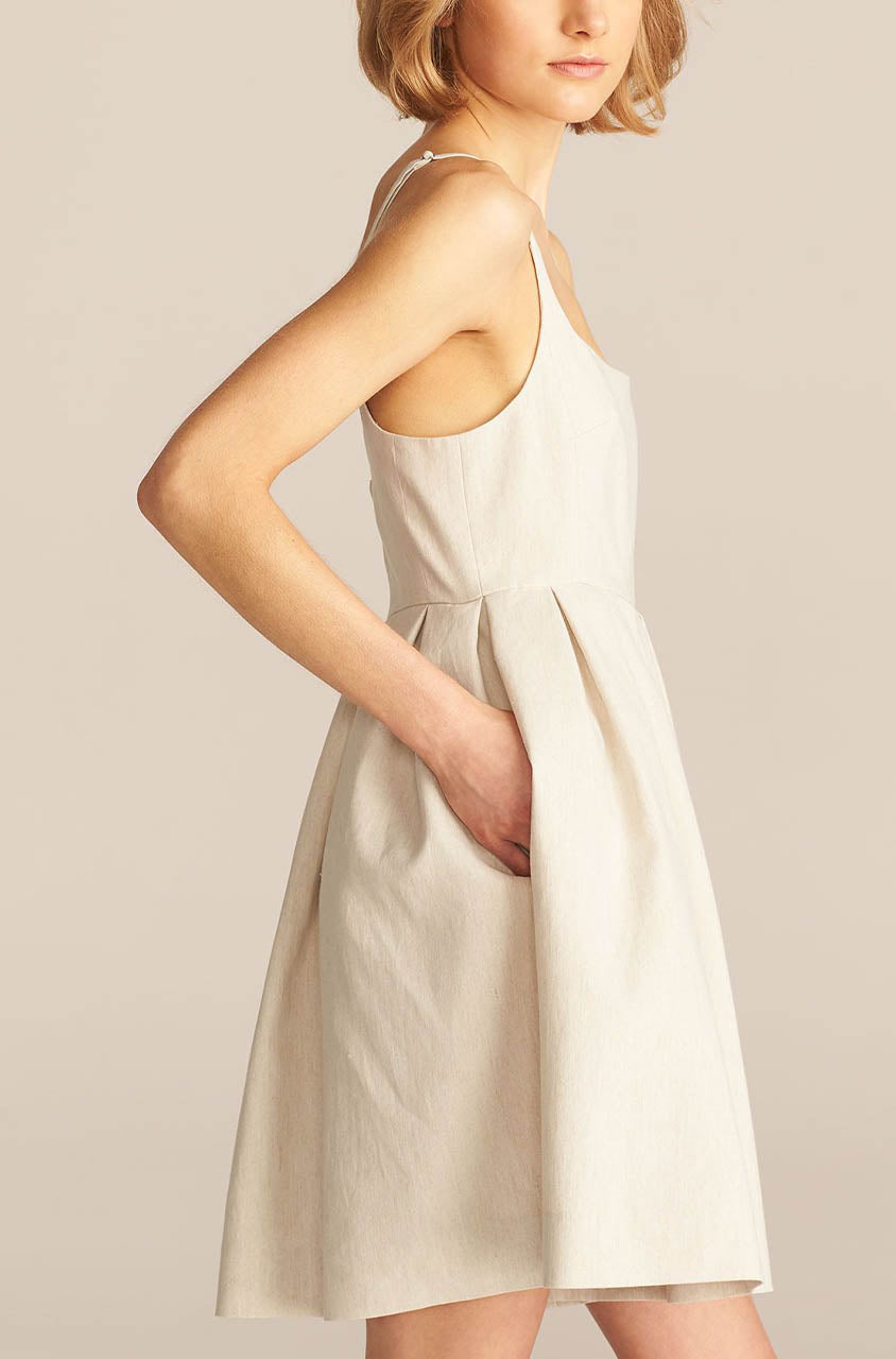 Linen Romper in Rye by Rebecca Taylor