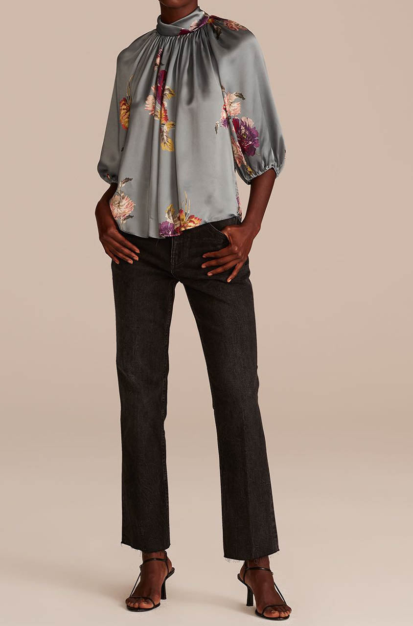 Sim Fleur Blouse in Duck Egg by Rebecca Taylor