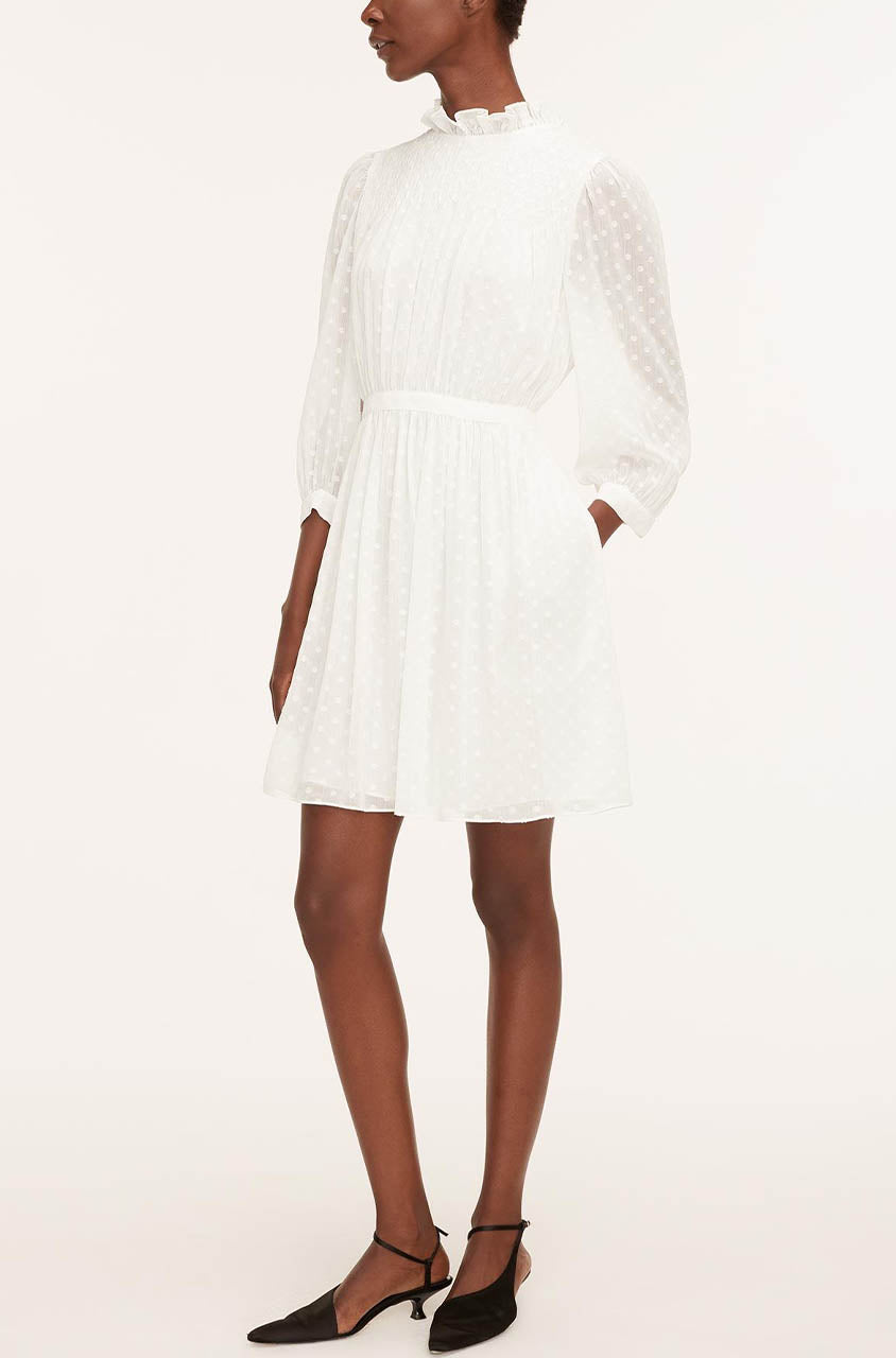 Clip-Dot Shirt Dress