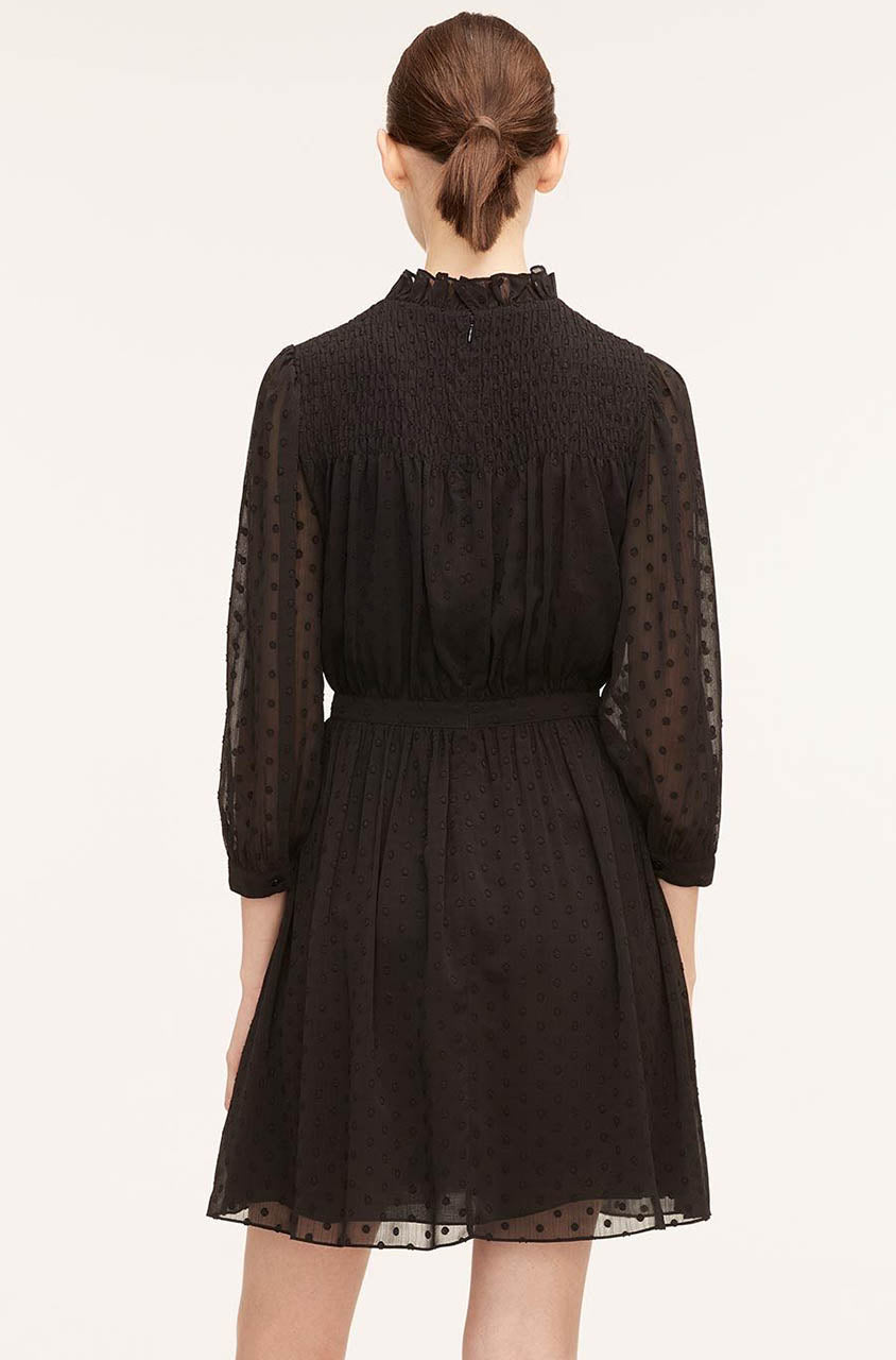 Clip-Dot Shirt Dress