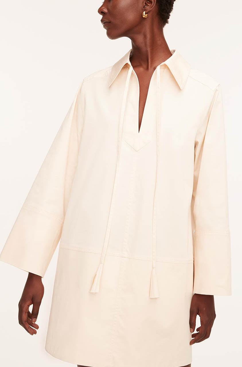 Heavy Cotton Shirt Dress in Latte by Rebecca Taylor