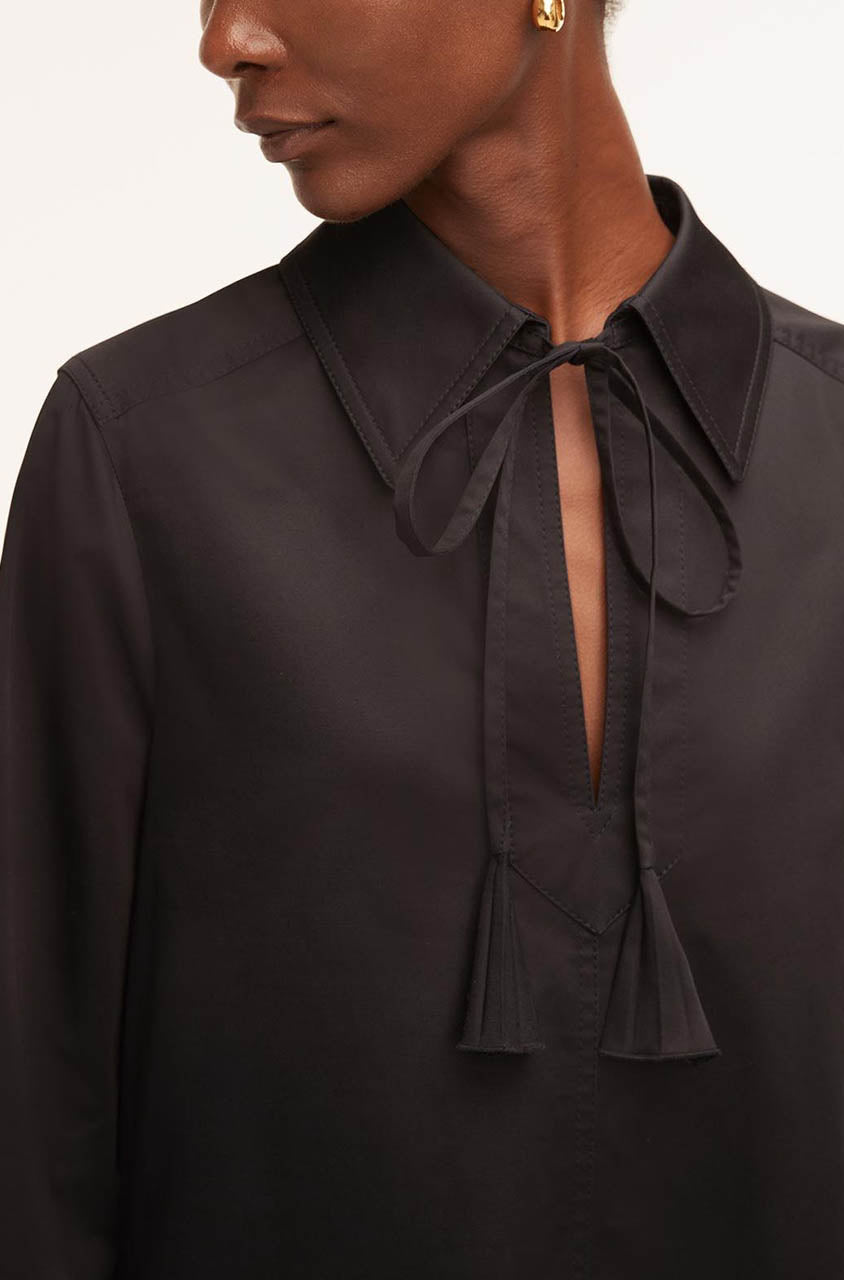 Heavy Cotton Shirt Dress in Black by Rebecca Taylor