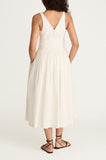 Ottoman Belted Bustier Shirt Dress