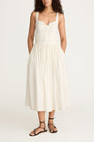 Ottoman Belted Bustier Shirt Dress