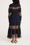 Crepe de Chine and Lace Shirt Dress