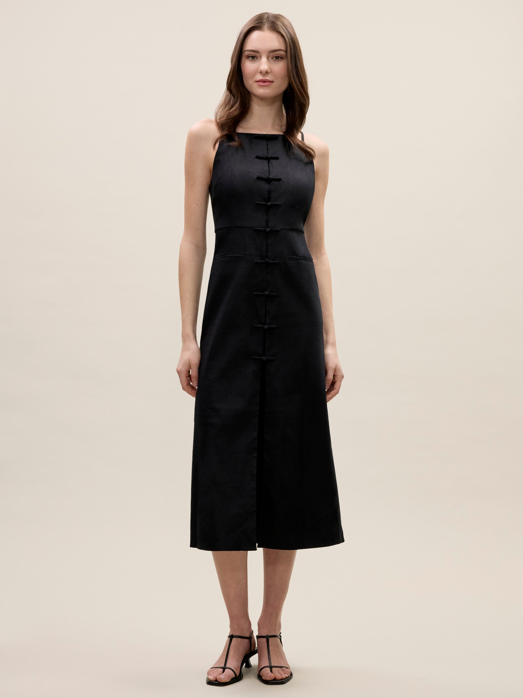 Beatrice Stretch Linen Dress