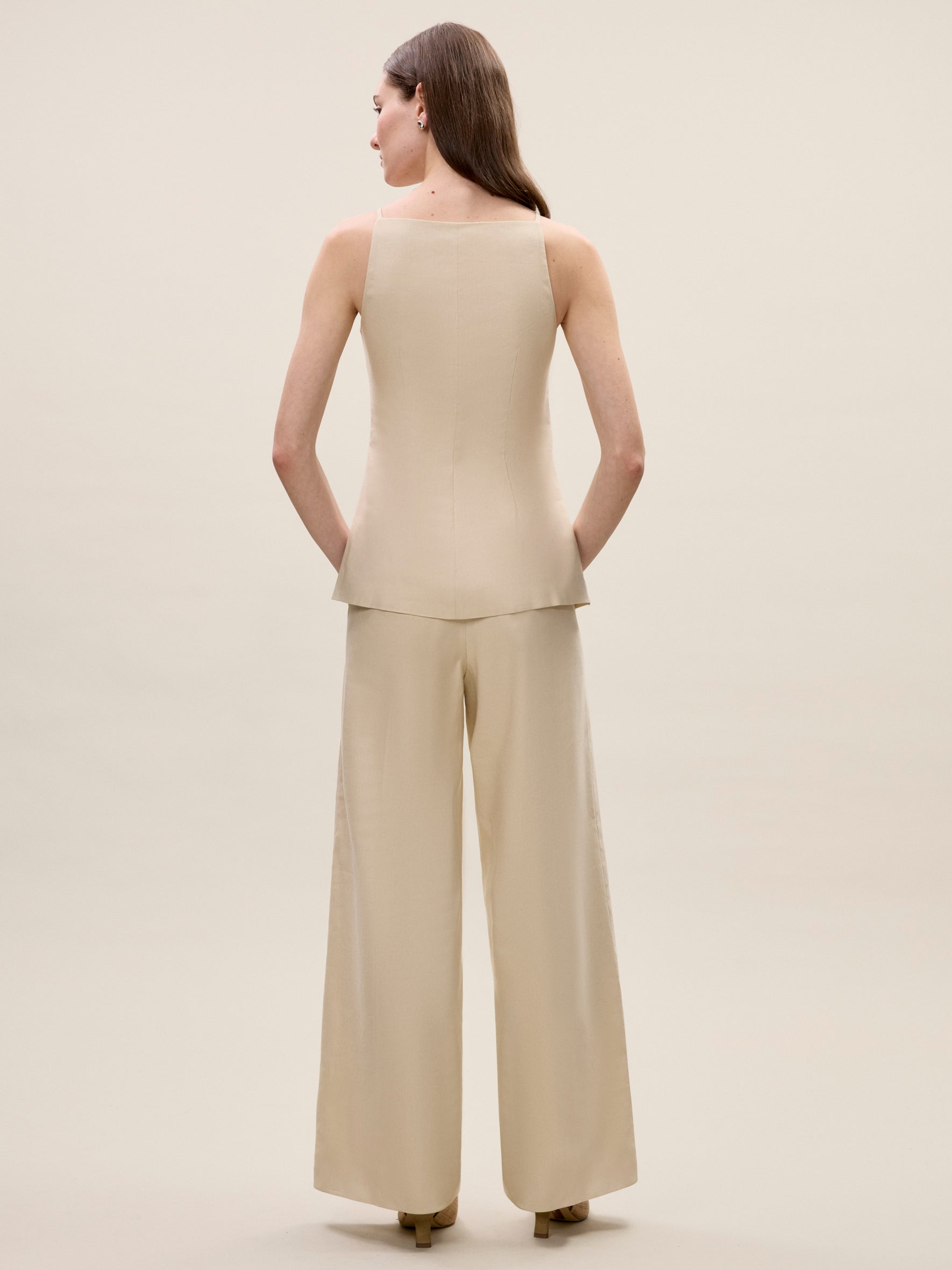 Beatrice Stretch Linen Pant