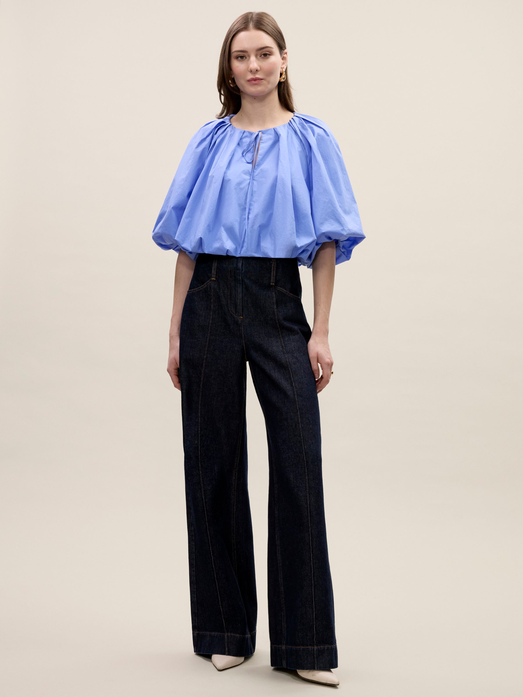 Yara Bubble Top in Bluebell by Rebecca Taylor