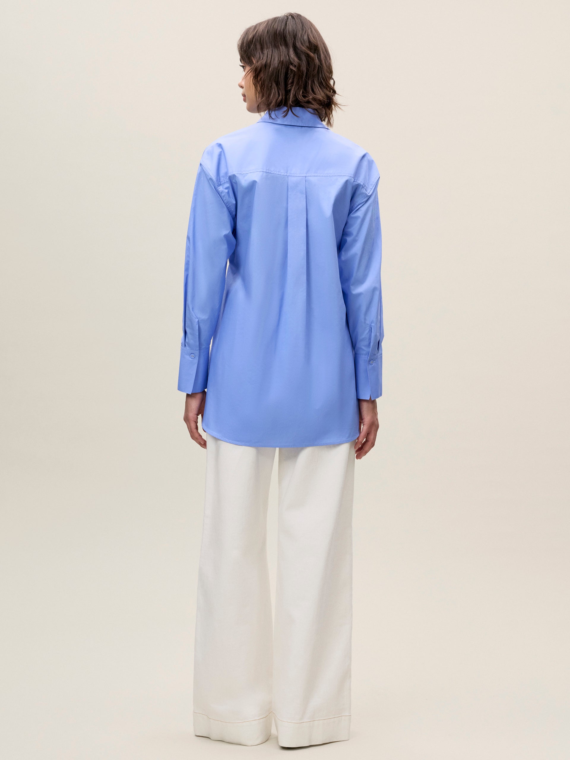 Yara Poplin Shirt in Bluebell by Rebecca Taylor