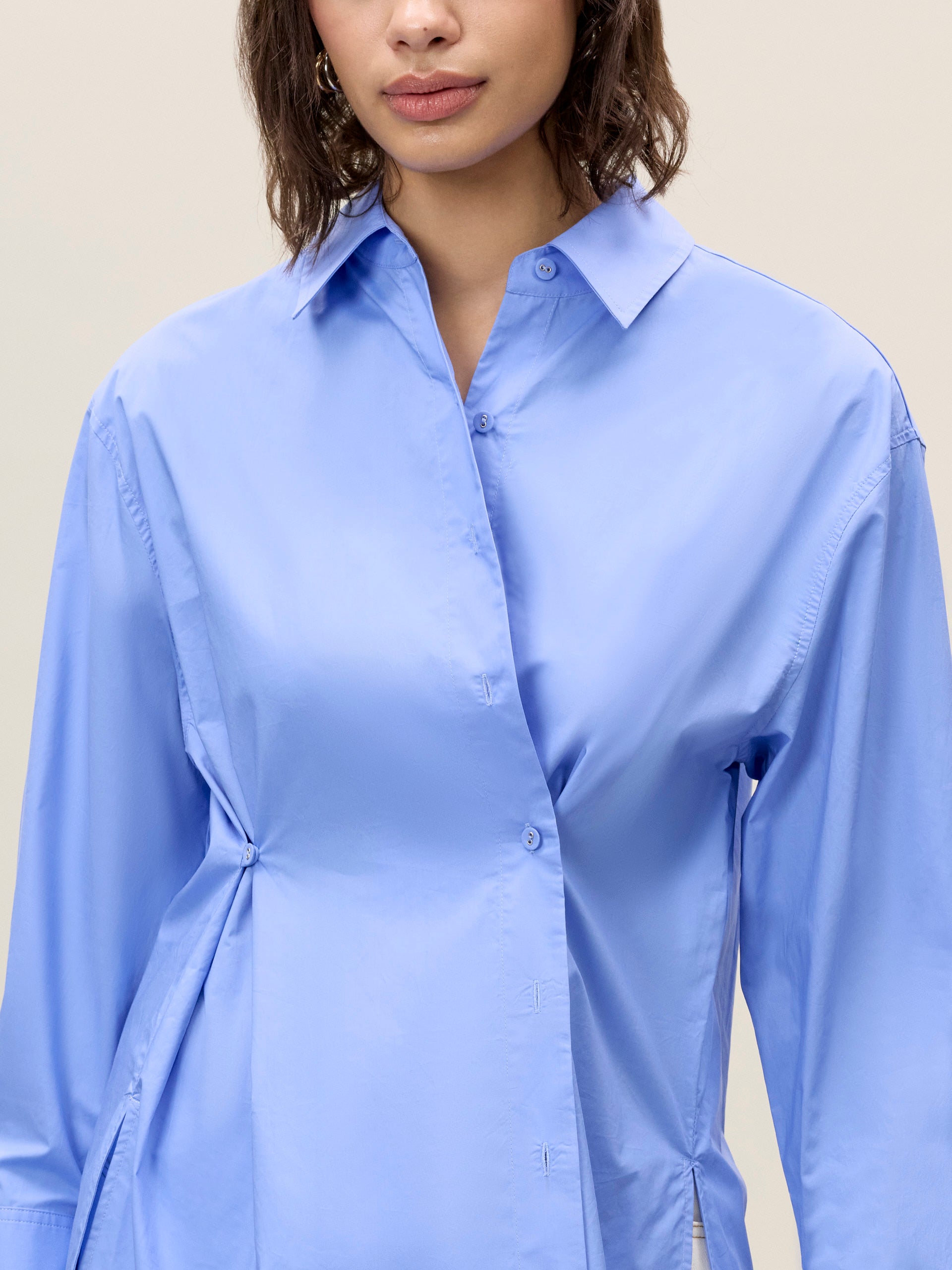 Yara Poplin Shirt in Bluebell by Rebecca Taylor