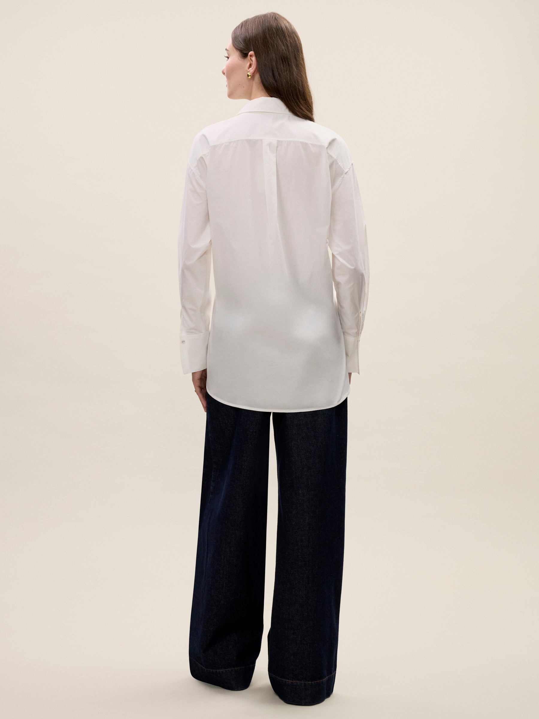 Yara Poplin Shirt in Milk by Rebecca Taylor