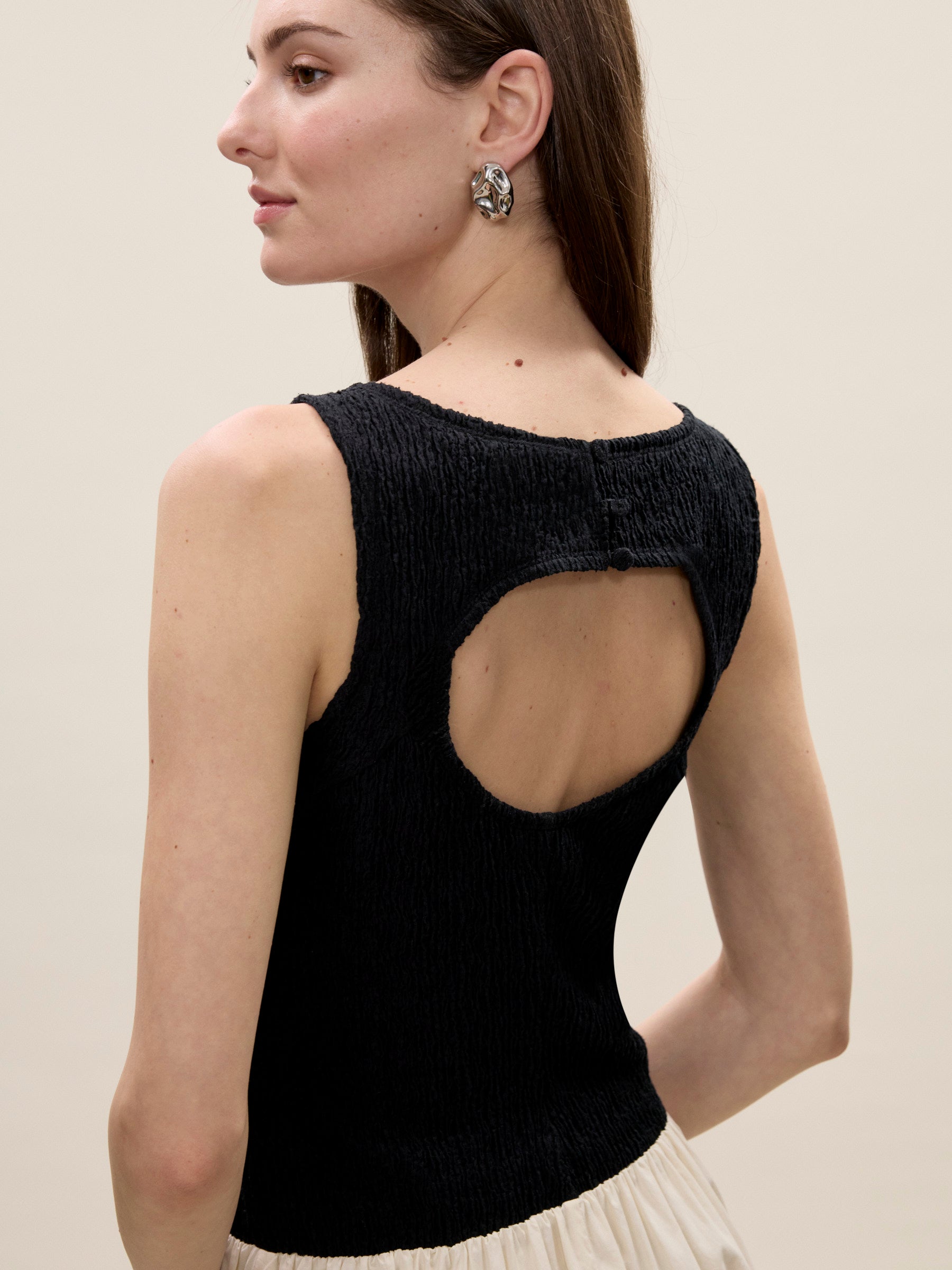 Reese Mixed Media Dress in Black by Rebecca Taylor