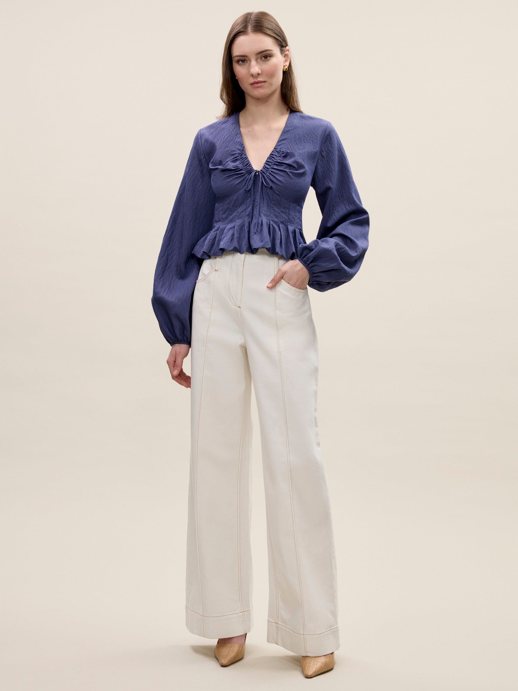 Allegra Stripe Blouse