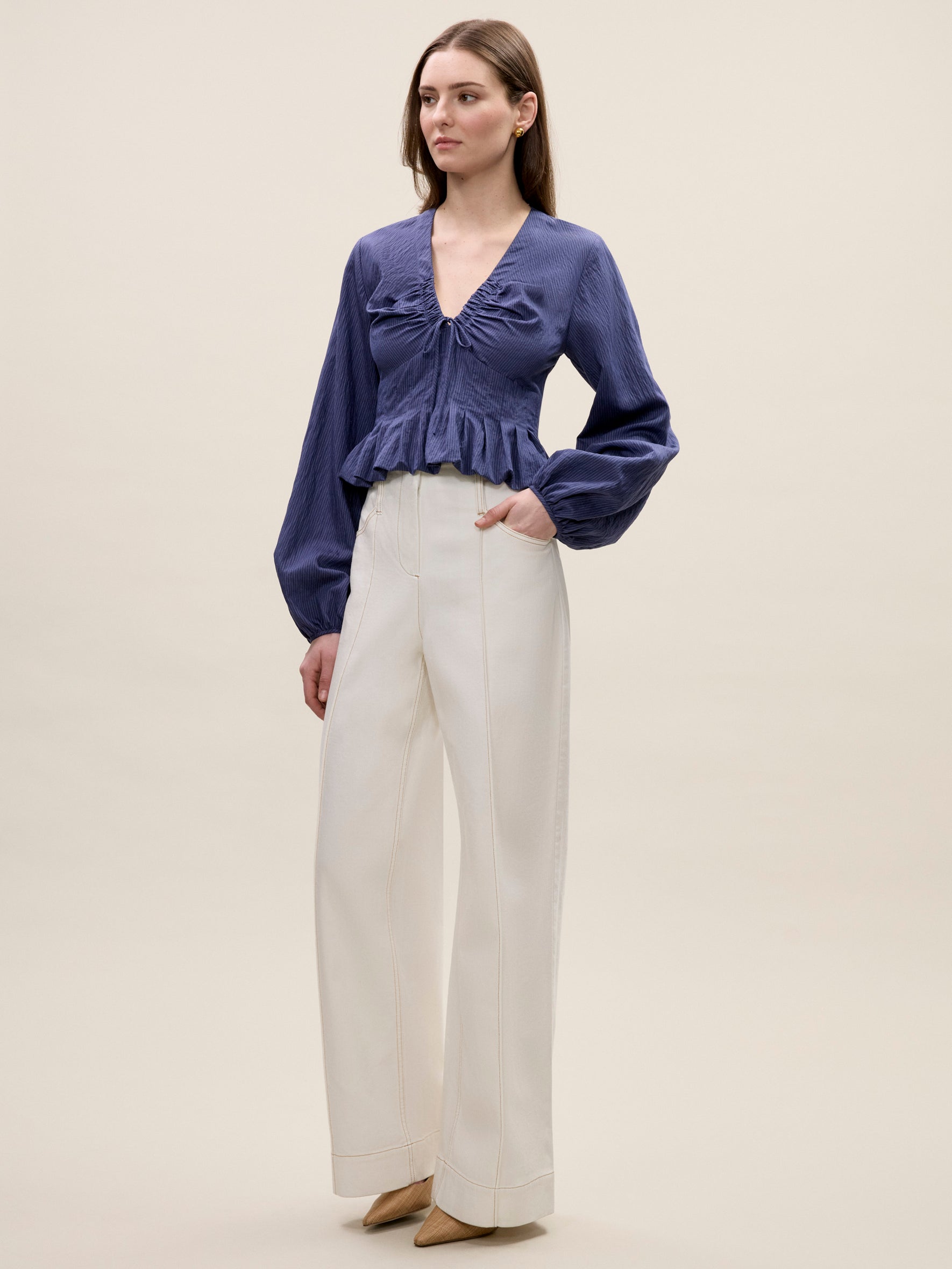 Allegra Stripe Blouse