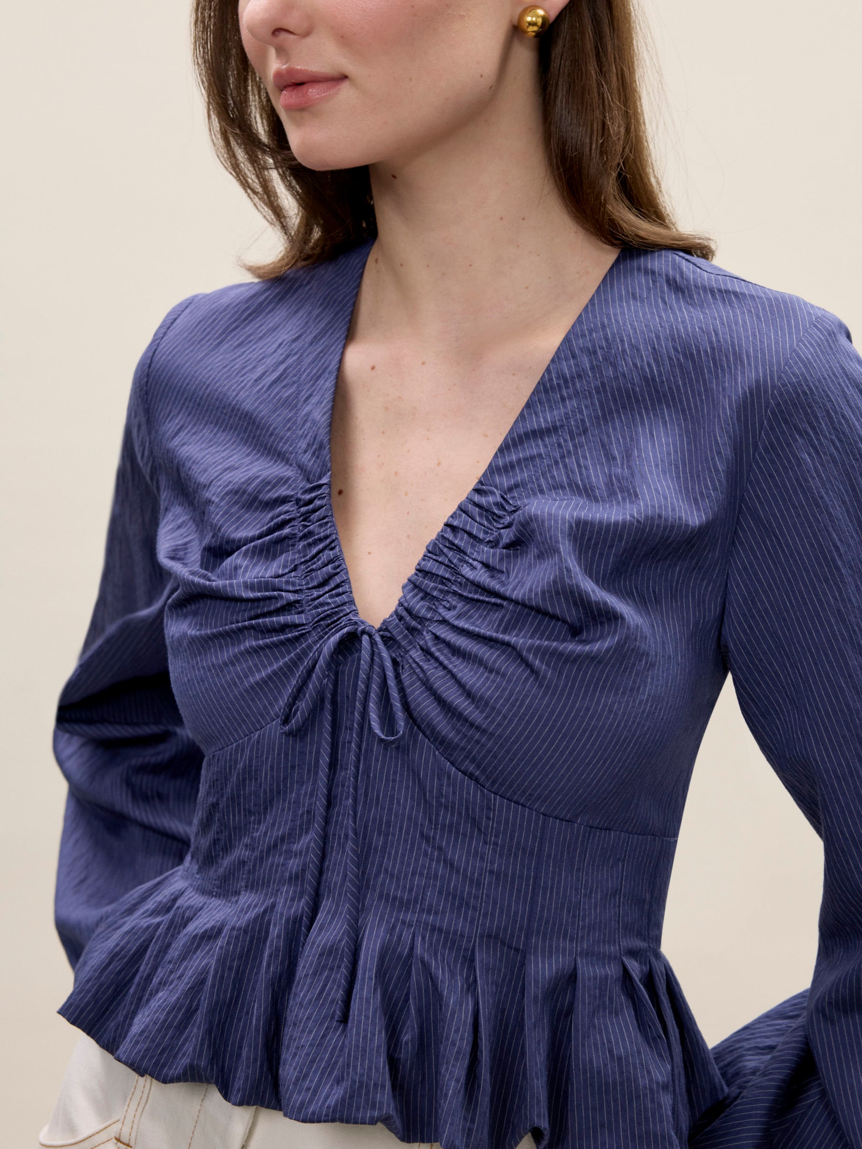 Allegra Stripe Blouse
