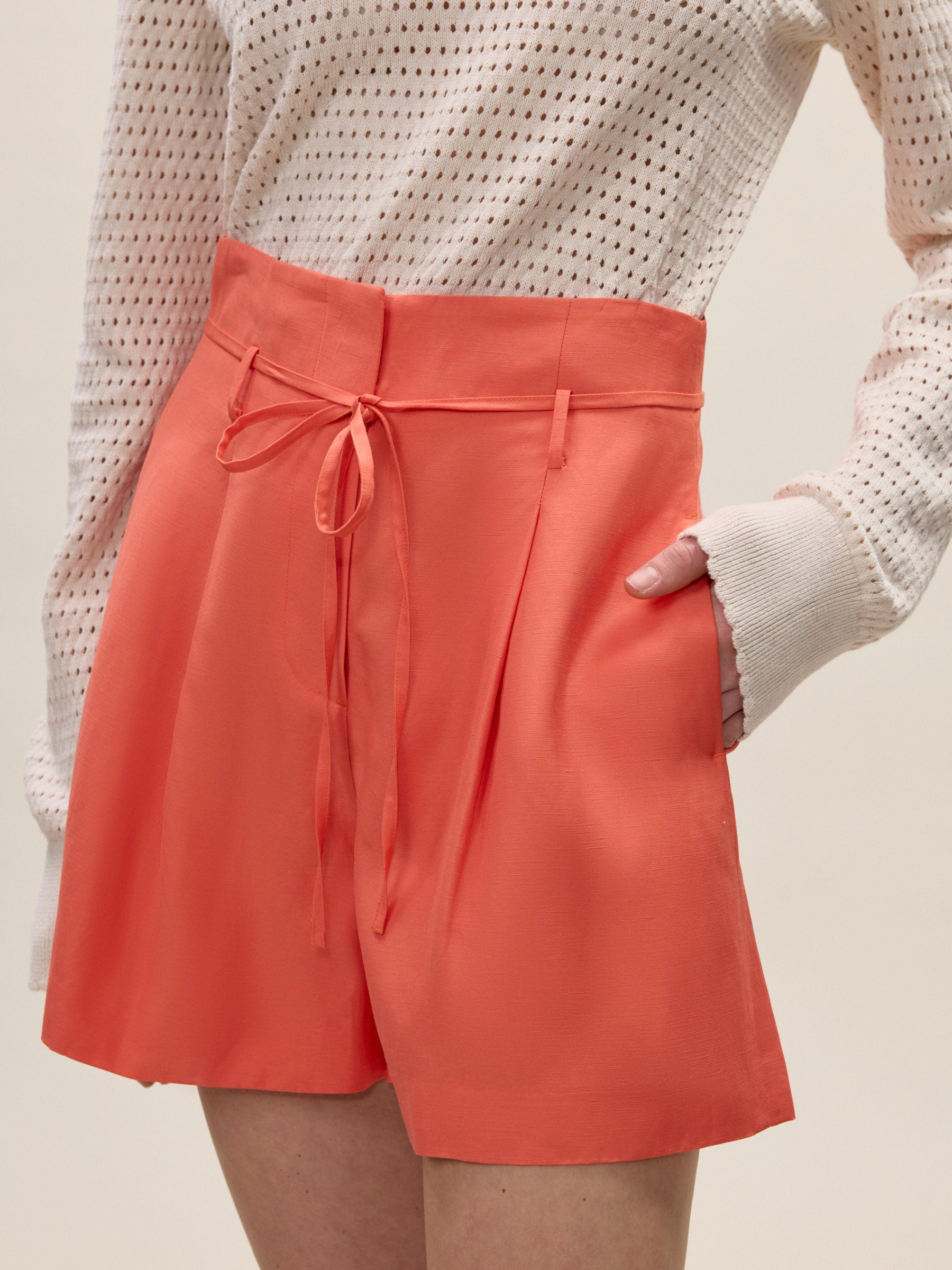 Lena Shine Short in Coral by Rebecca Taylor
