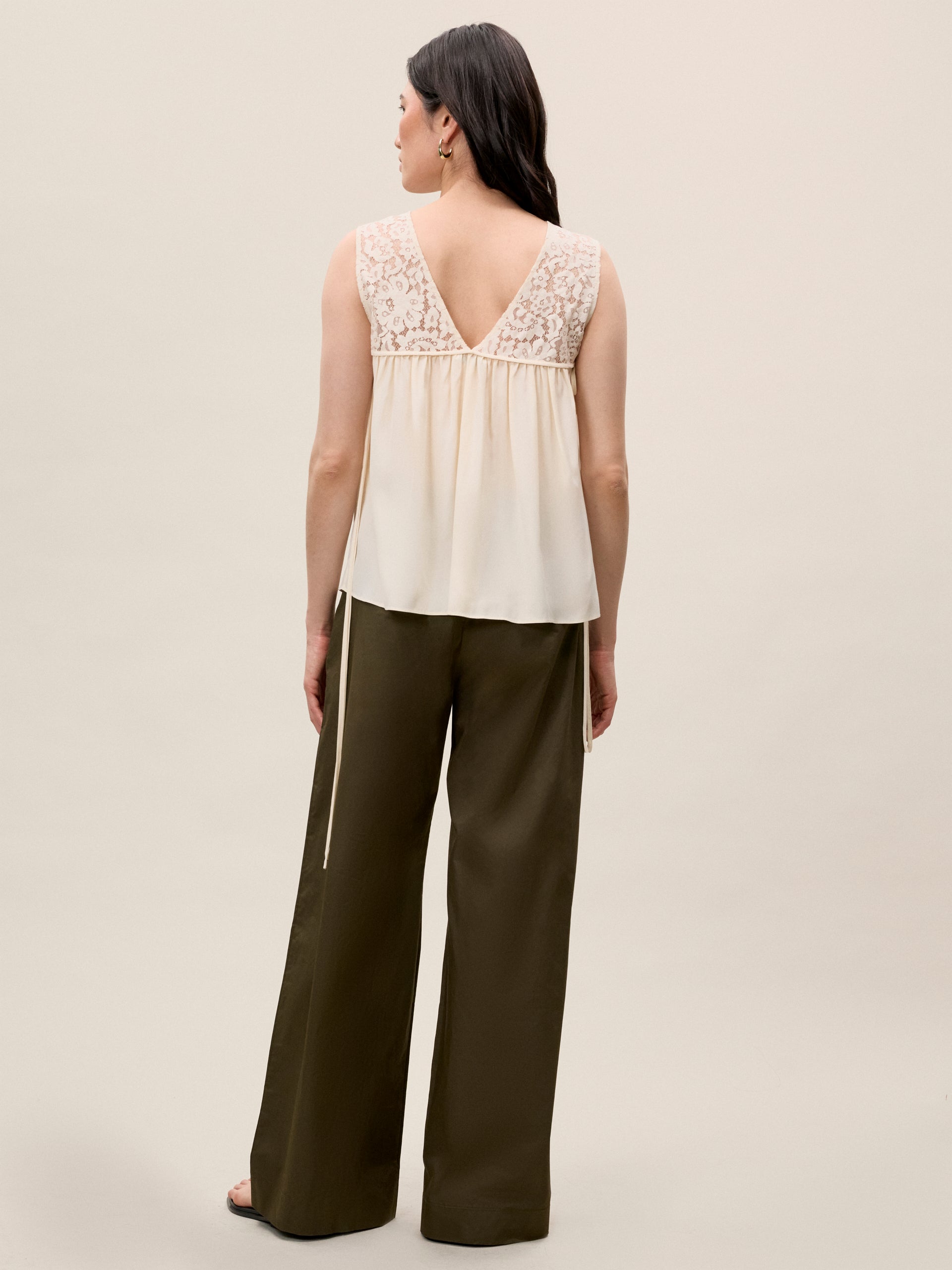 Marielle Lace Top in Ivory by Rebecca Taylor