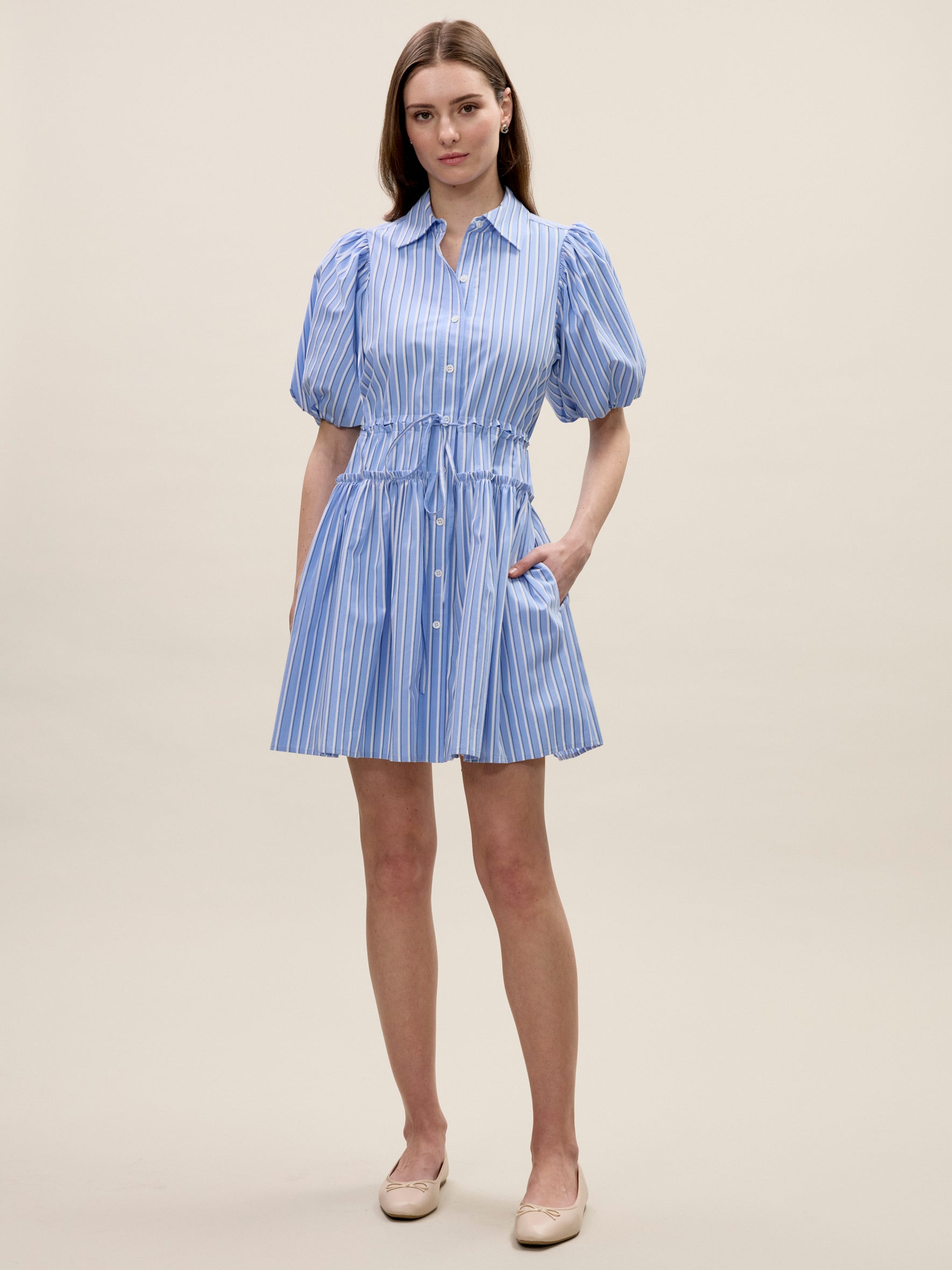 Priya Poplin Shirt Dress
