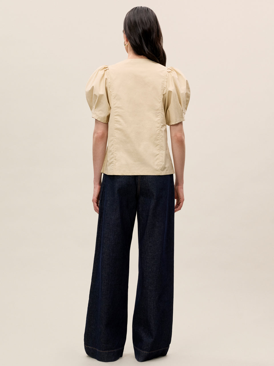 Raquel Twill Shirt in Latte by Rebecca Taylor