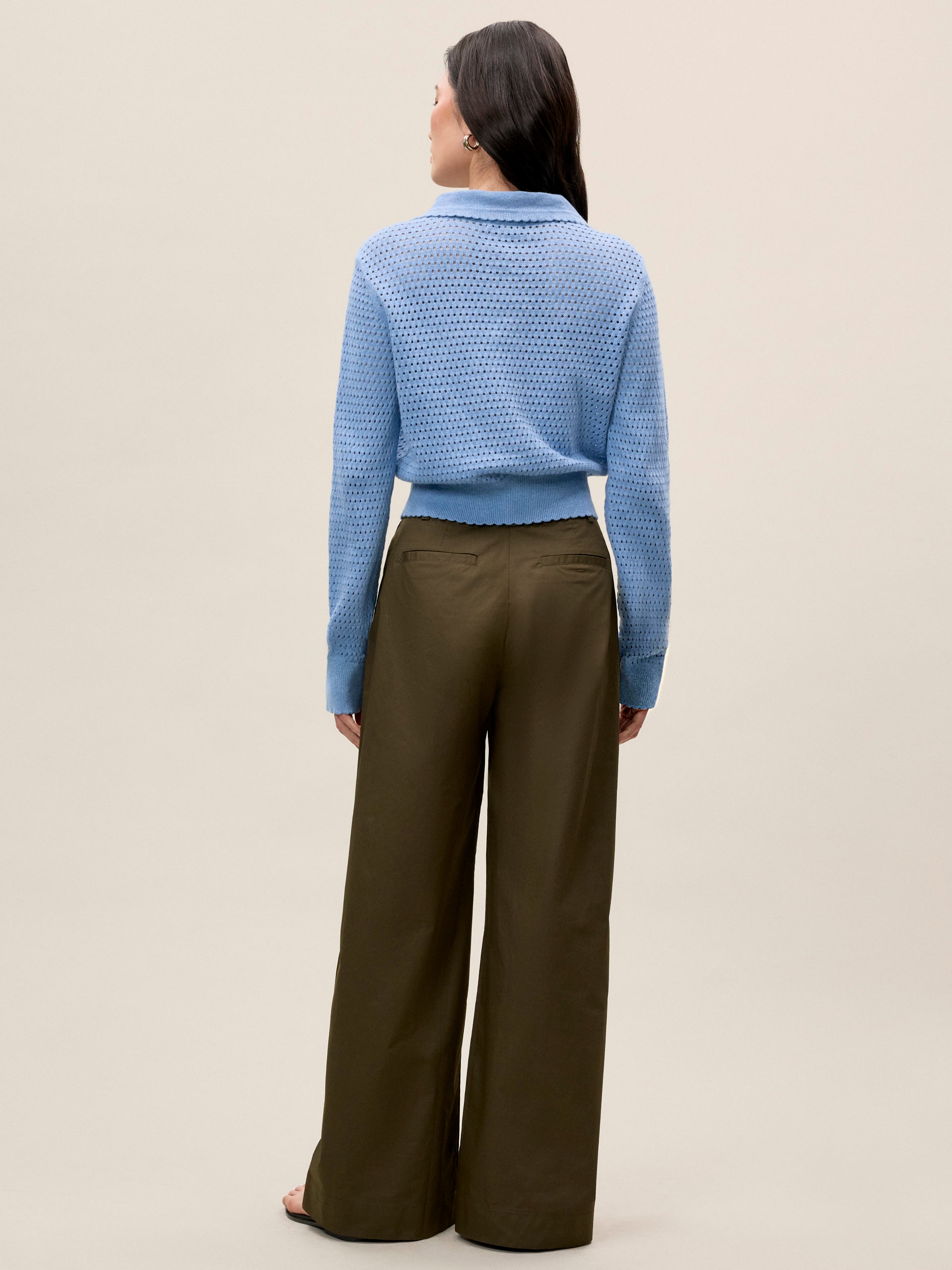 Fern Knit Sweater in Cameo Blue by Rebecca Taylor