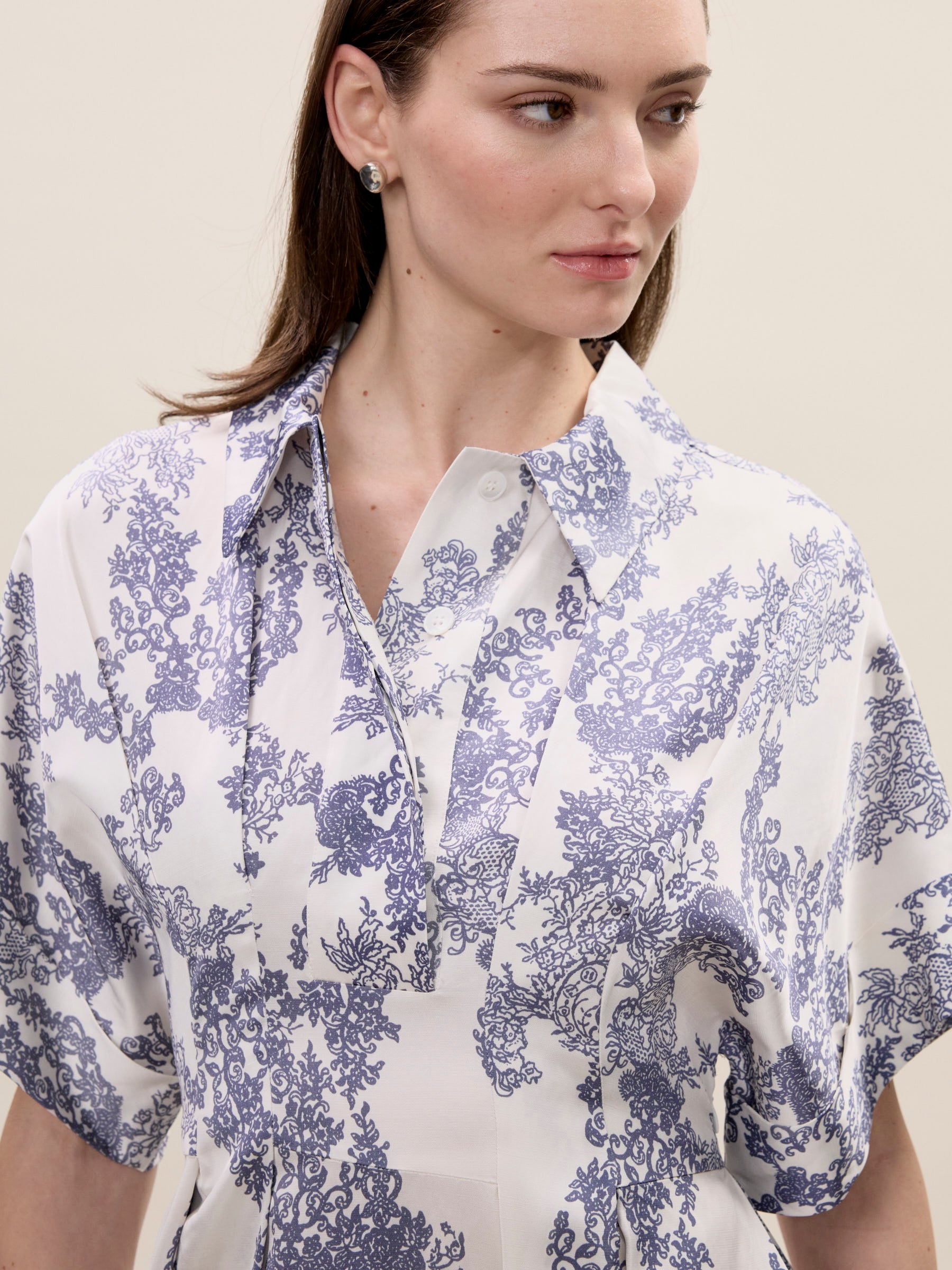 Lena Shine Dress in Ivory Toile Combo by Rebecca Taylor