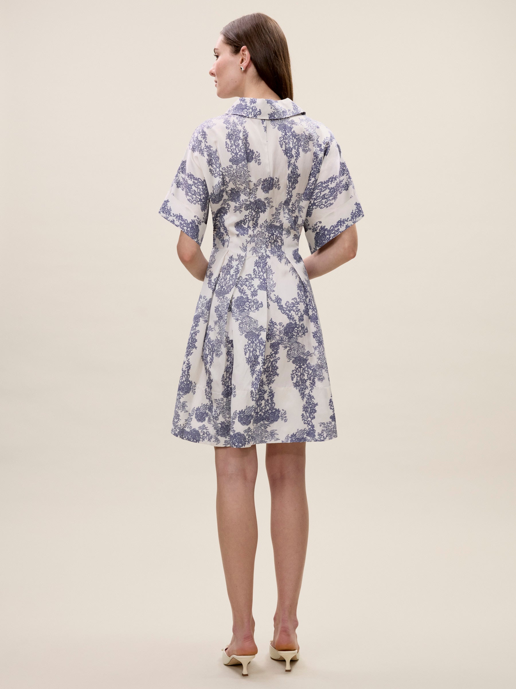 Lena Shine Dress in Ivory Toile Combo by Rebecca Taylor