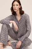 Violet Fleur Silk Pajama Pant