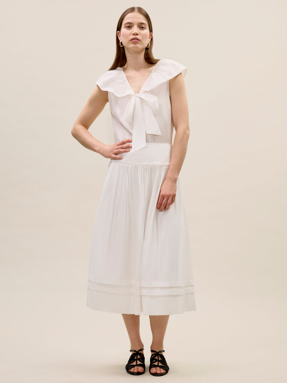Marietta Skirt in Milk by Rebecca Taylor