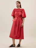 Merrick Silk Cotton Midi Dress