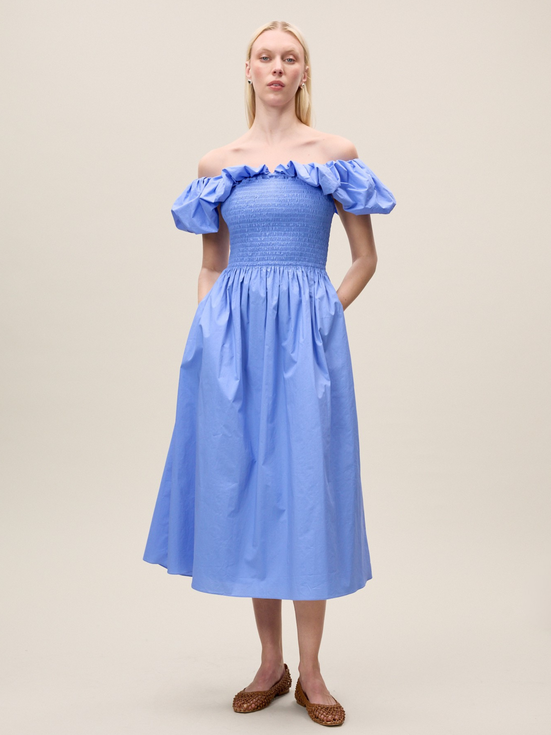 Yara Poplin Midi Dress