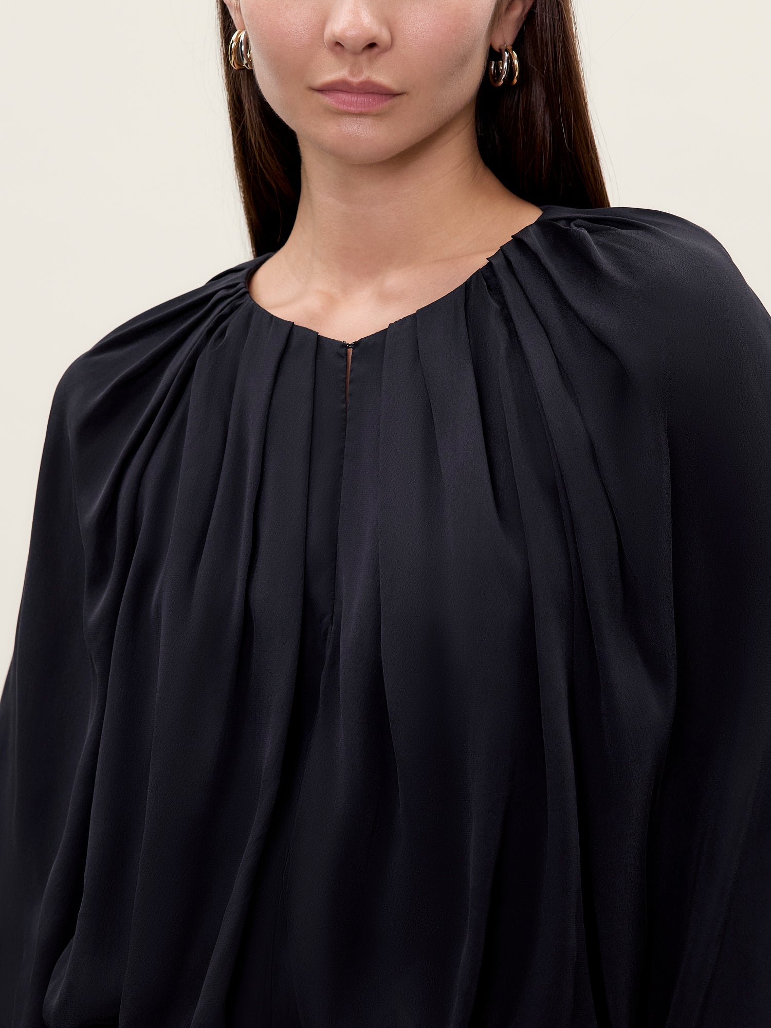 Lillith Bubble Top in Black by Rebecca Taylor