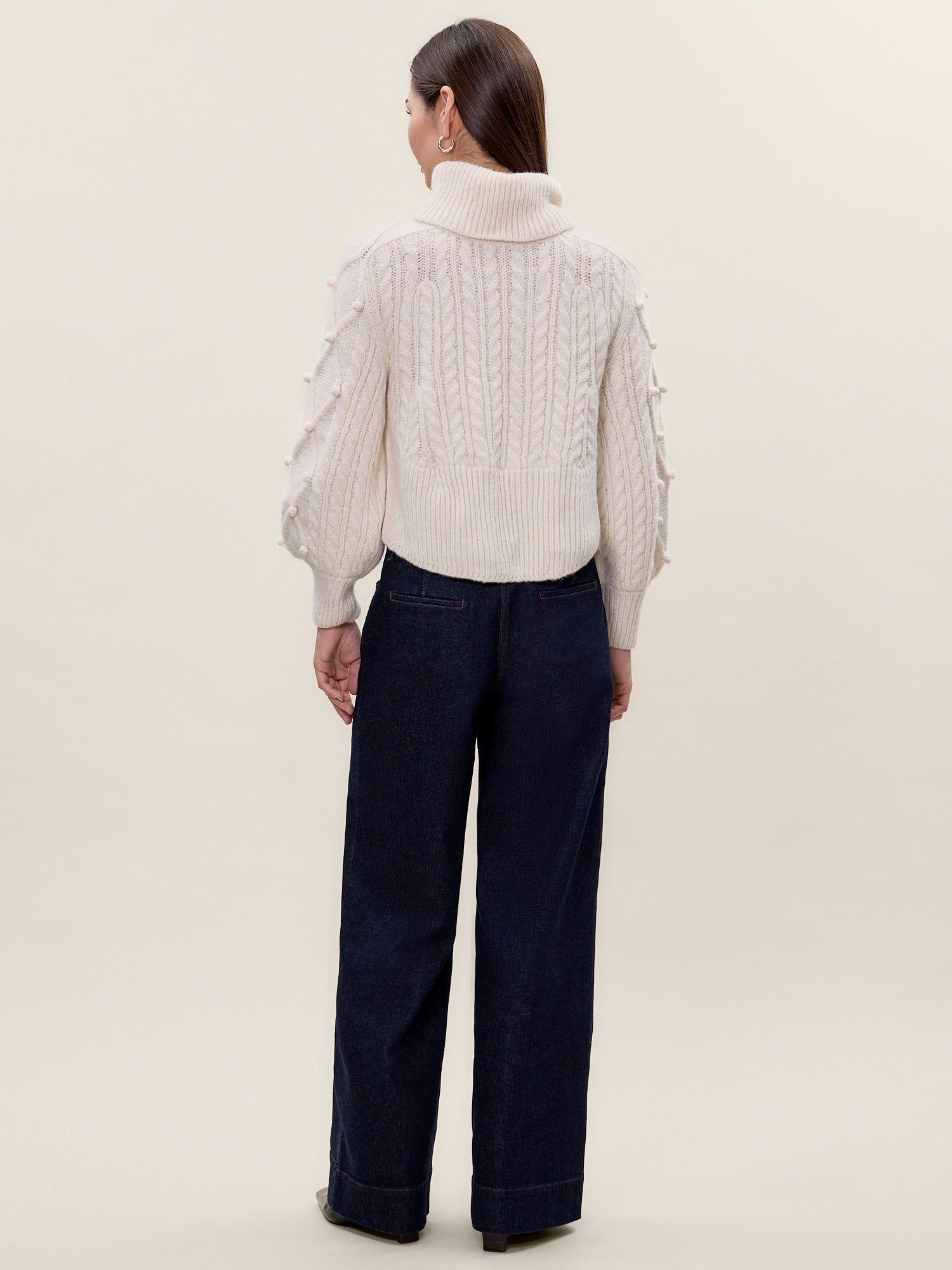 Petra Sweater in Ivory by Rebecca Taylor