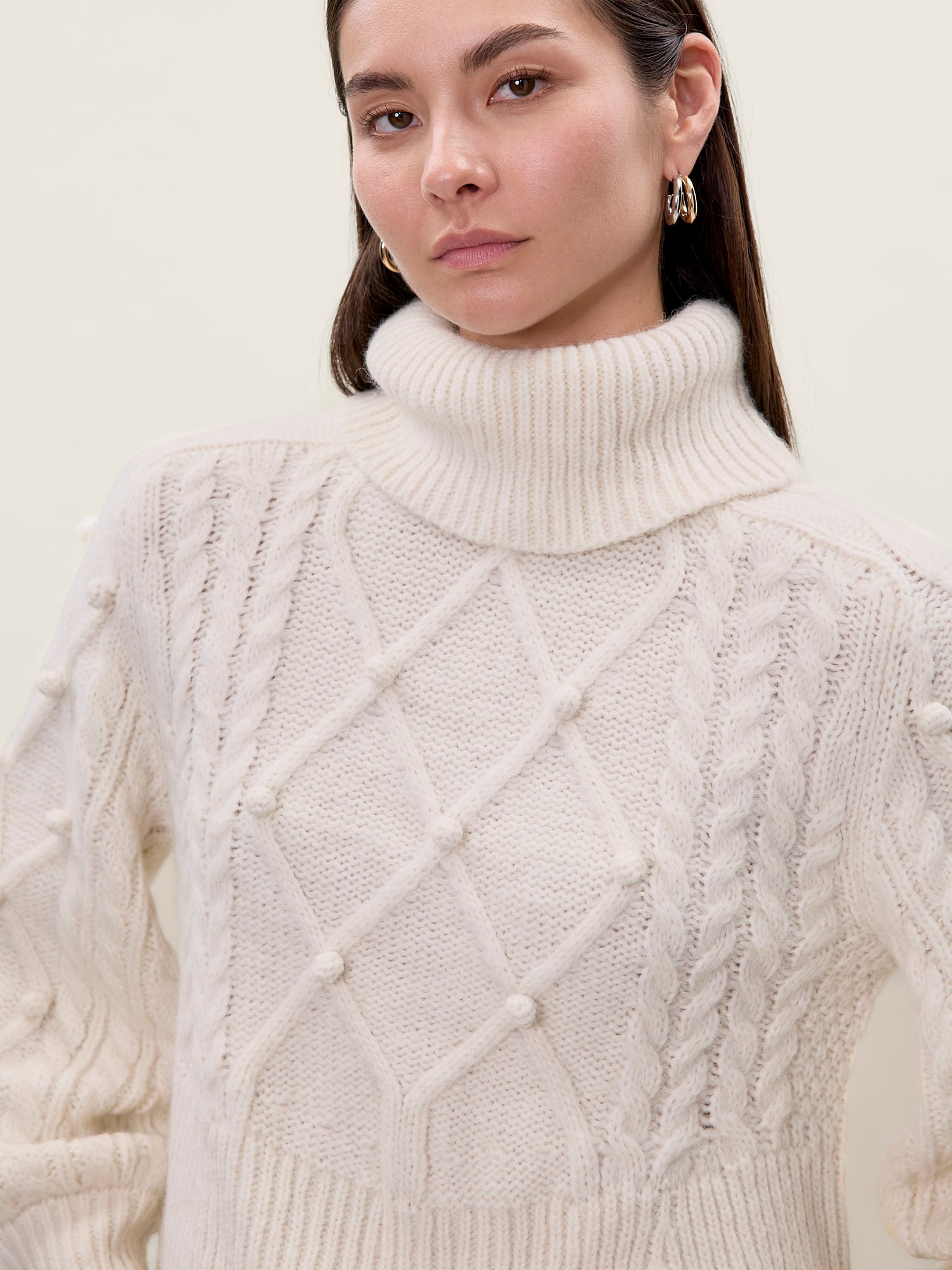 Petra Sweater in Ivory by Rebecca Taylor