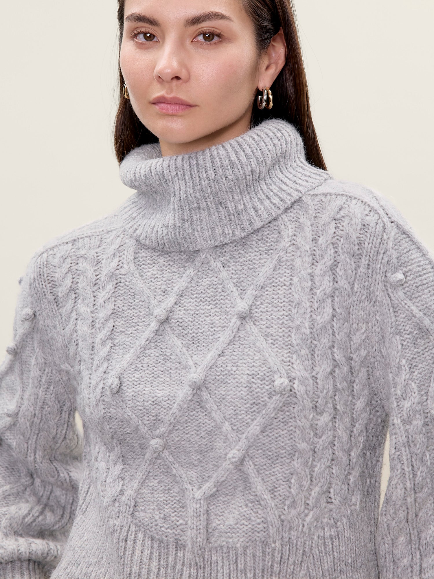 Petra Sweater in Light Grey by Rebecca Taylor