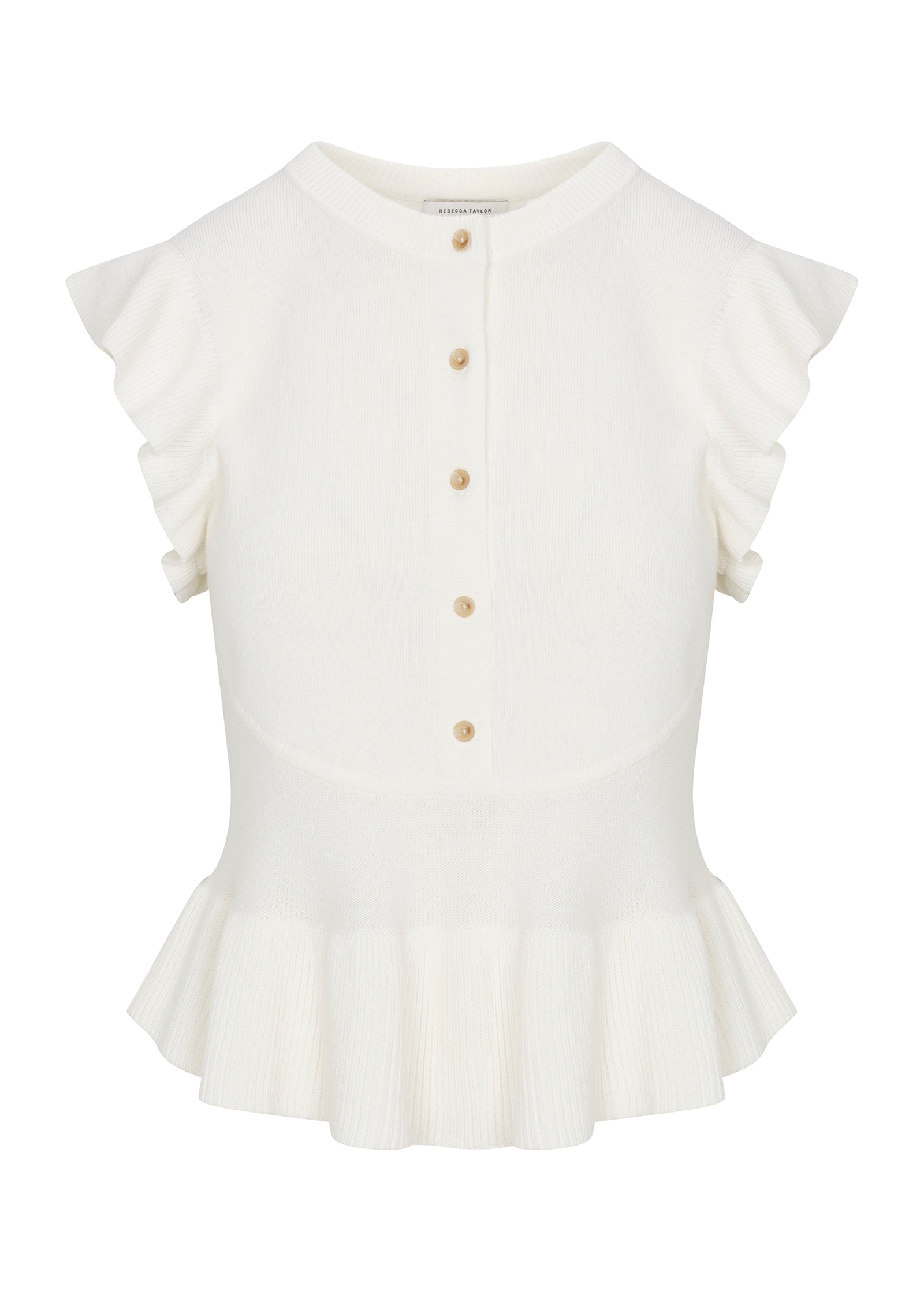 Rhea Knit Sweater in Ivory by Rebecca Taylor