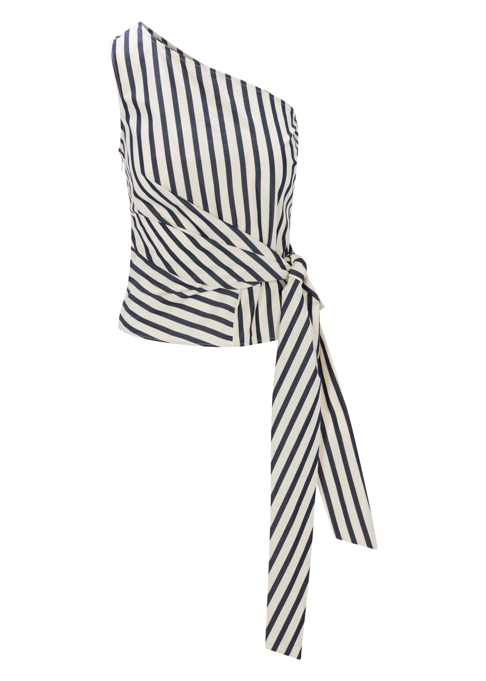 Isla Stripe Poplin Top in Cream Stripe by Rebecca Taylor