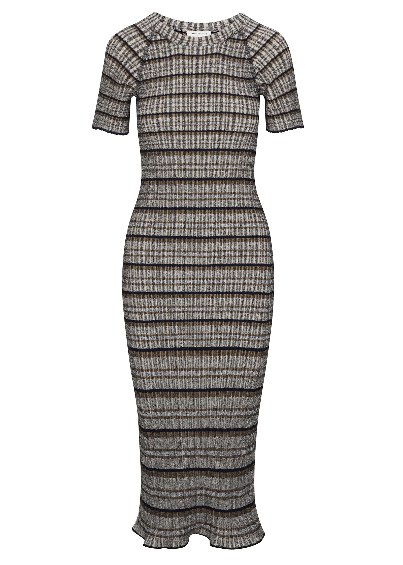 Laine Sweater Dress in Black Multi by Rebecca Taylor