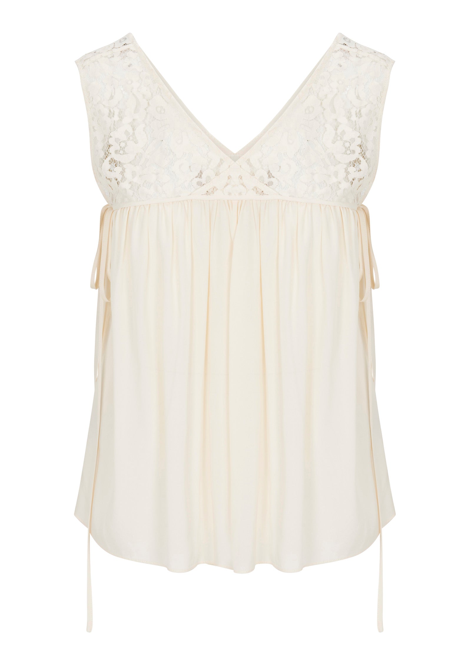 Marielle Lace Top in Ivory by Rebecca Taylor