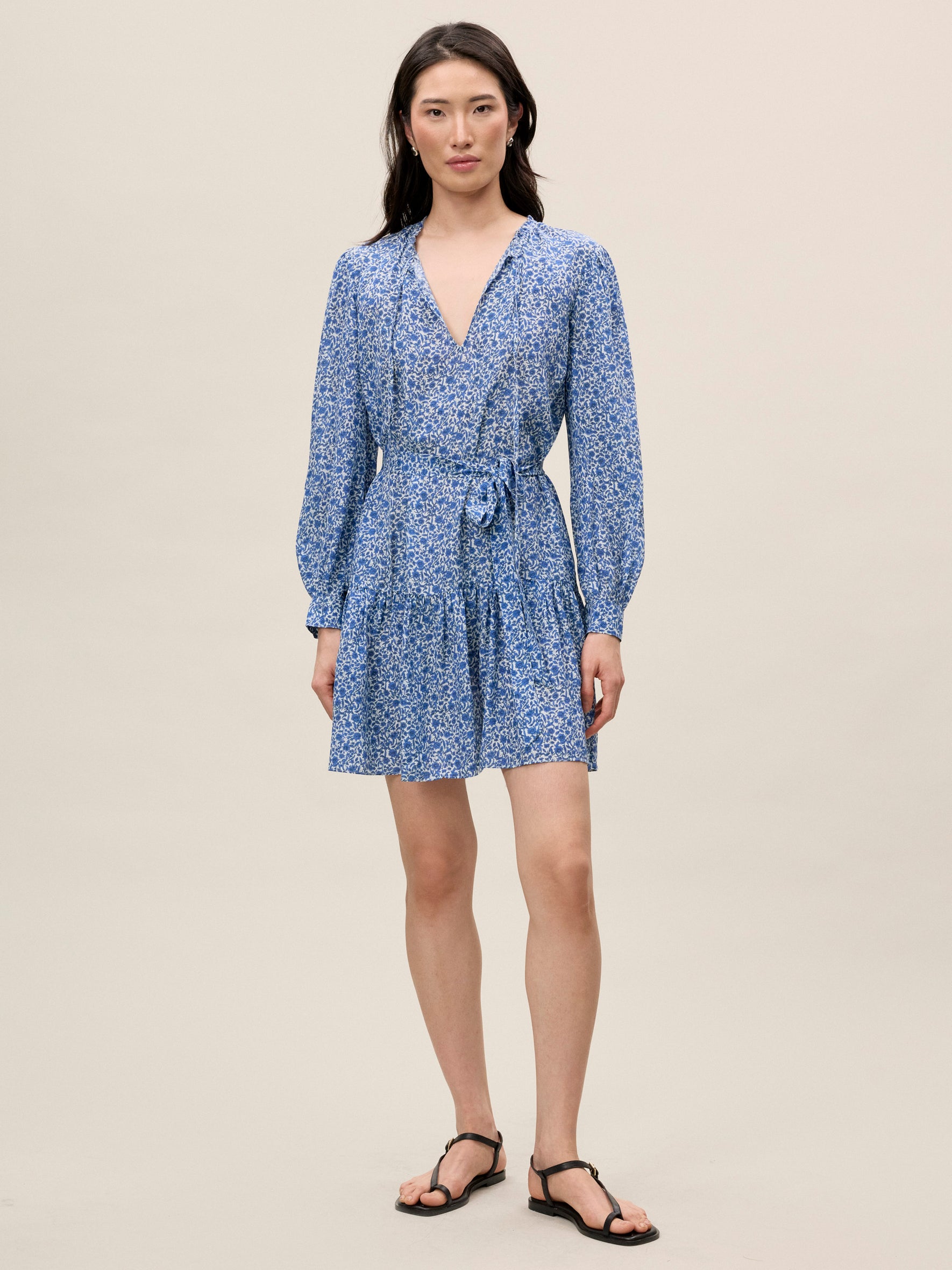 Delft Fleur Belted Dress