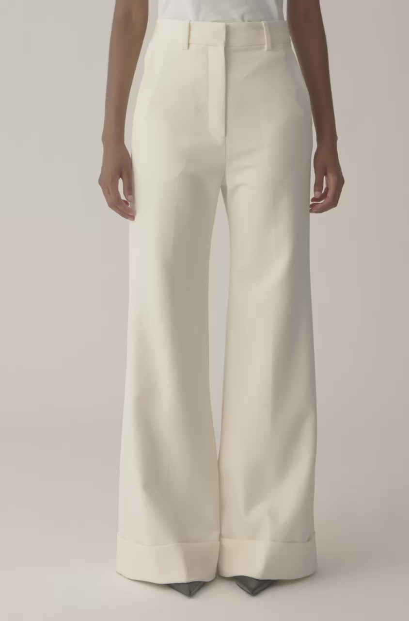 Refined Suiting Wide Leg Trouser