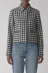 Phillipa Check Cropped Jacket