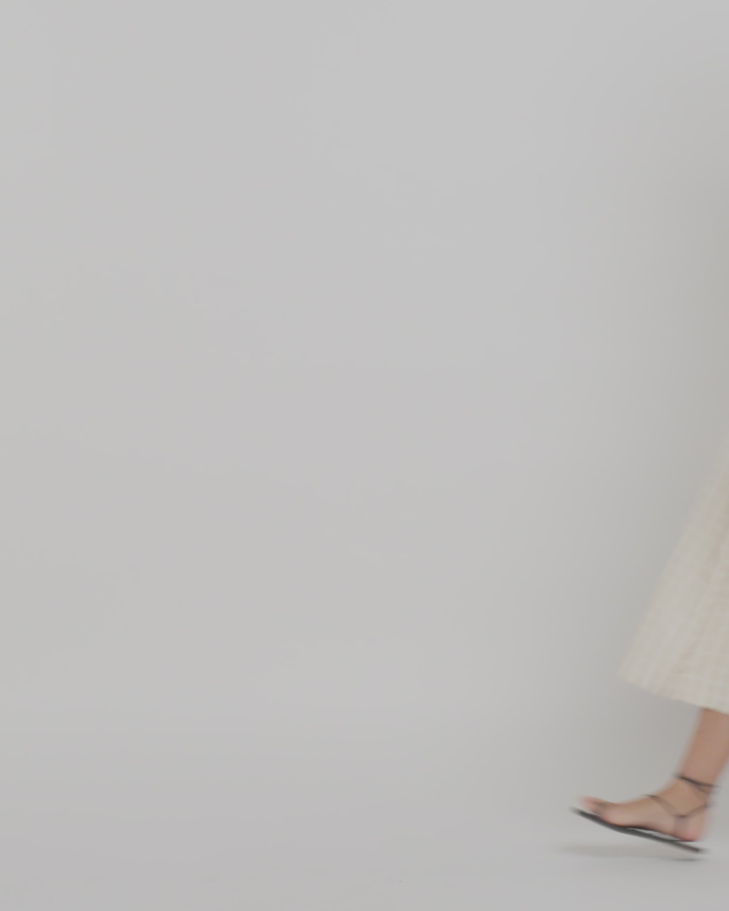 Painterly Windowpane Belted Bustier Dress