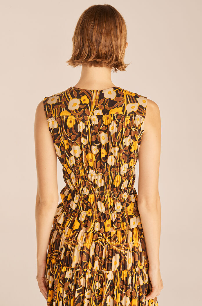 Daphne Fleur Mesh Shell in Daphne Fleur Black Combo by Rebecca Taylor