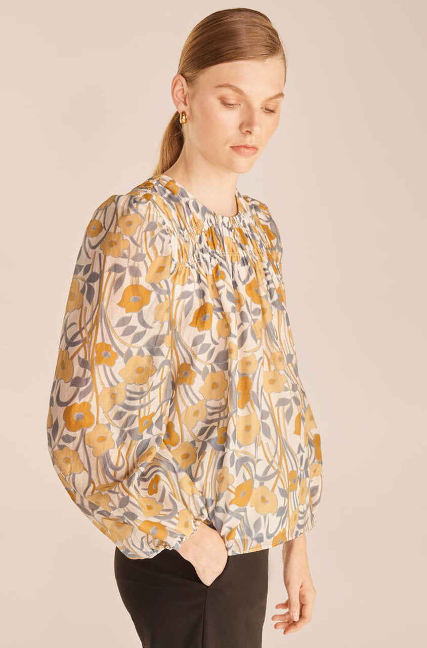Daphne Fleur Blouse in Daphne Fleur Buttercream Combo by Rebecca Taylor
