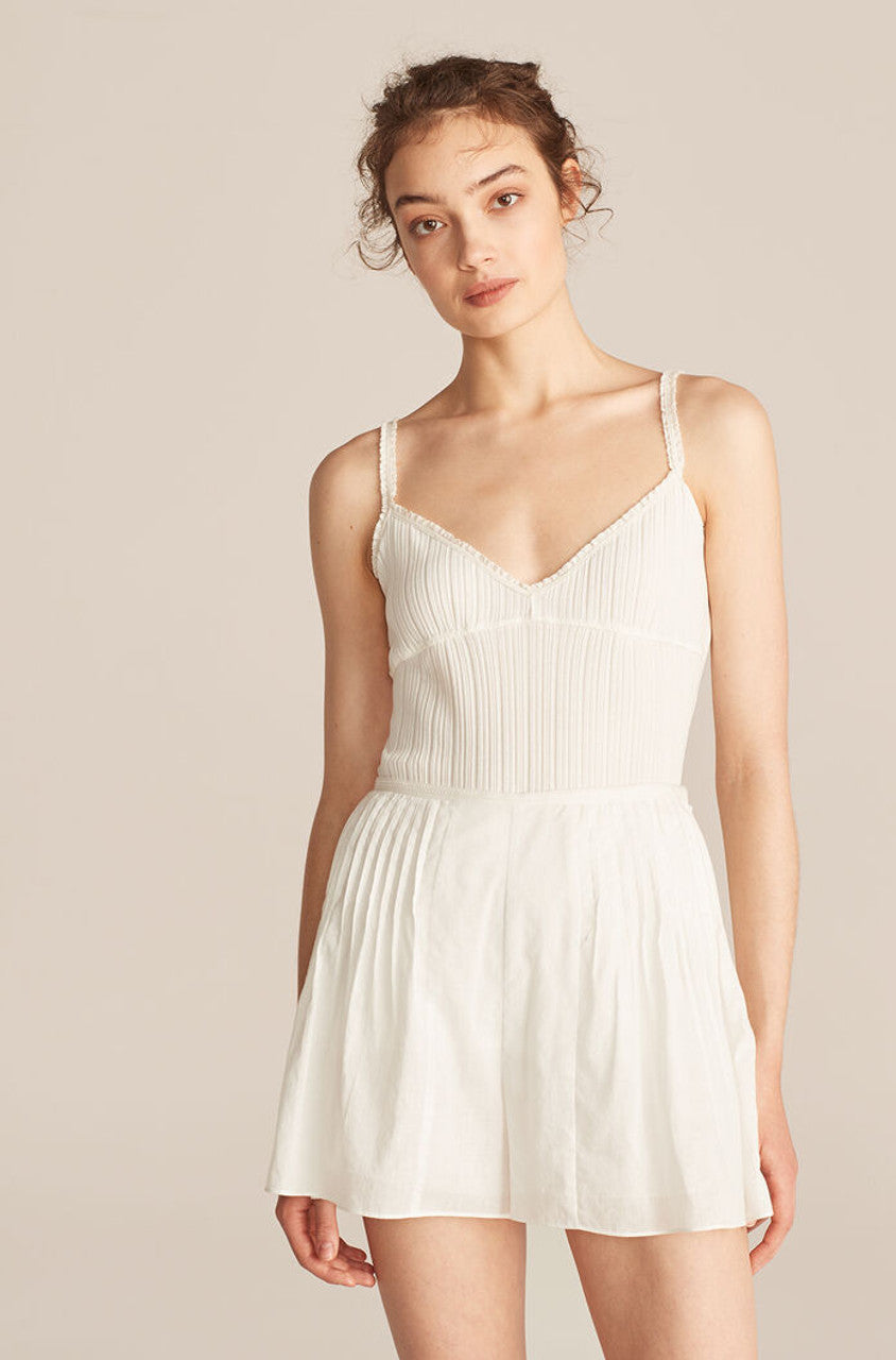 Cotton Voile Short in White by Rebecca Taylor