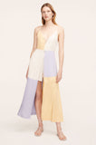 Color-Blocked Twill Dress