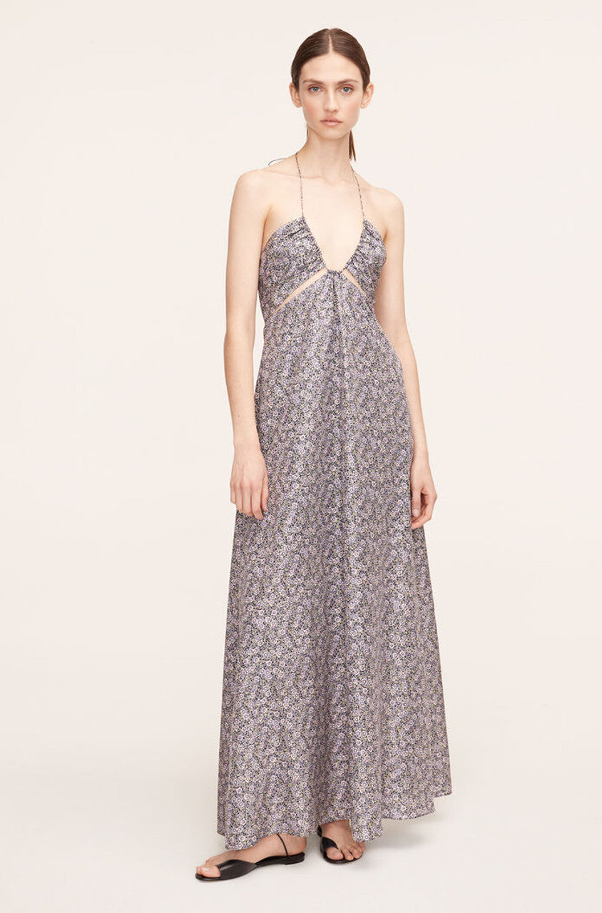 Violet Fleur Silk Halter Dress in Violet Fleur Morning Glory Combo by Rebecca Taylor