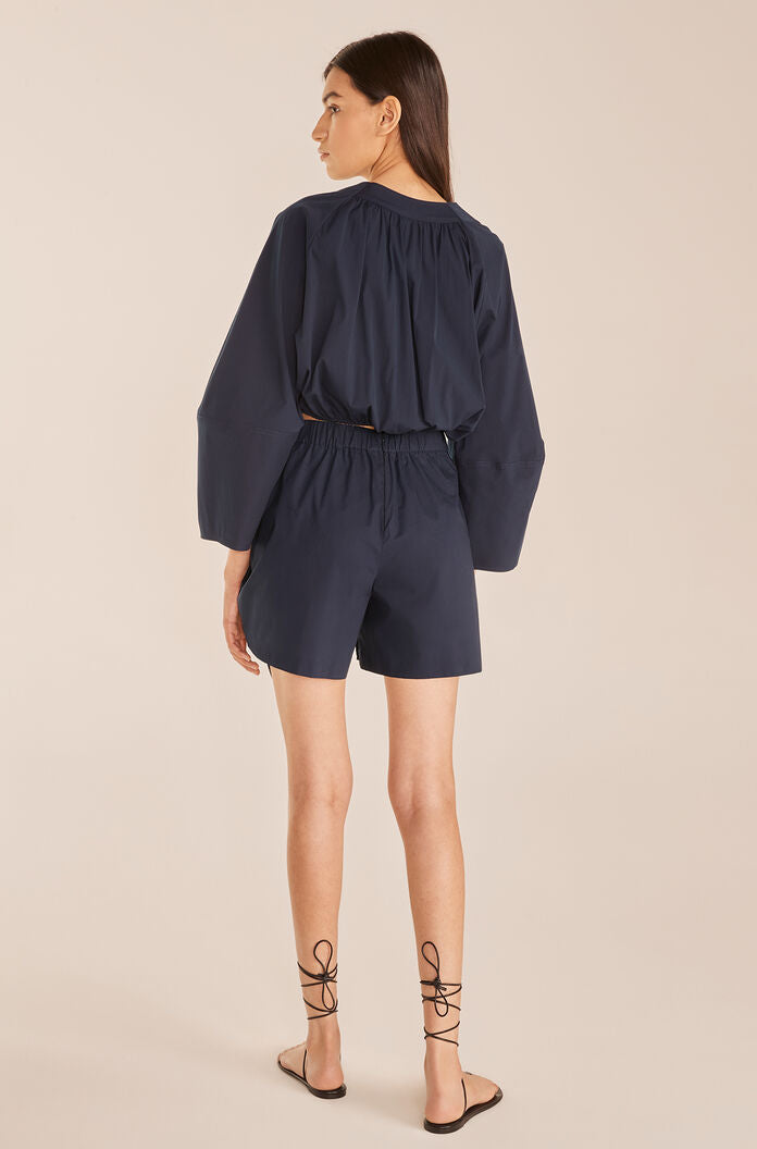 Poplin Skort in Marine Blue by Rebecca Taylor