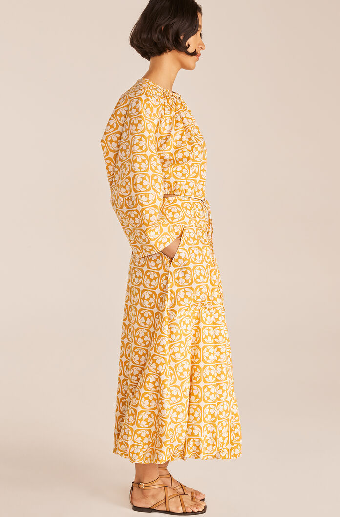 Lattice Fleur Poplin Skirt