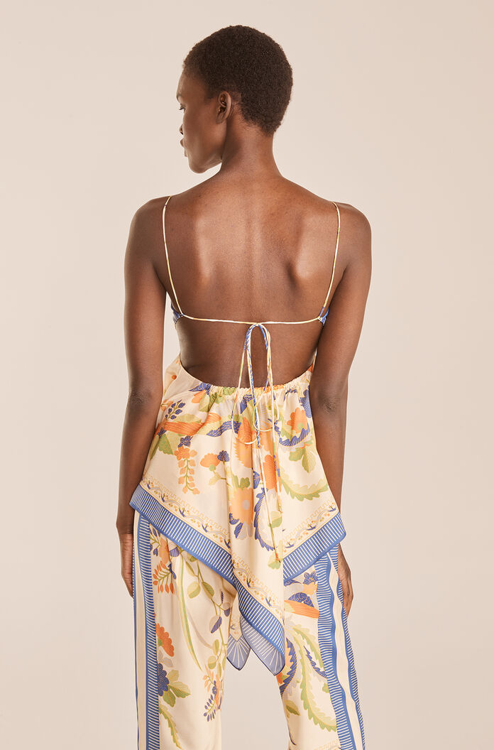 Phoenix Top in Phoenix Fleur Coral Combo by Rebecca Taylor